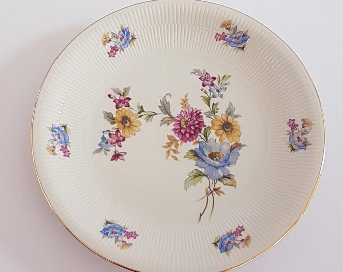 Vintage Schumann Bavaria Porcelain Floral Dessert Plate Set of 6