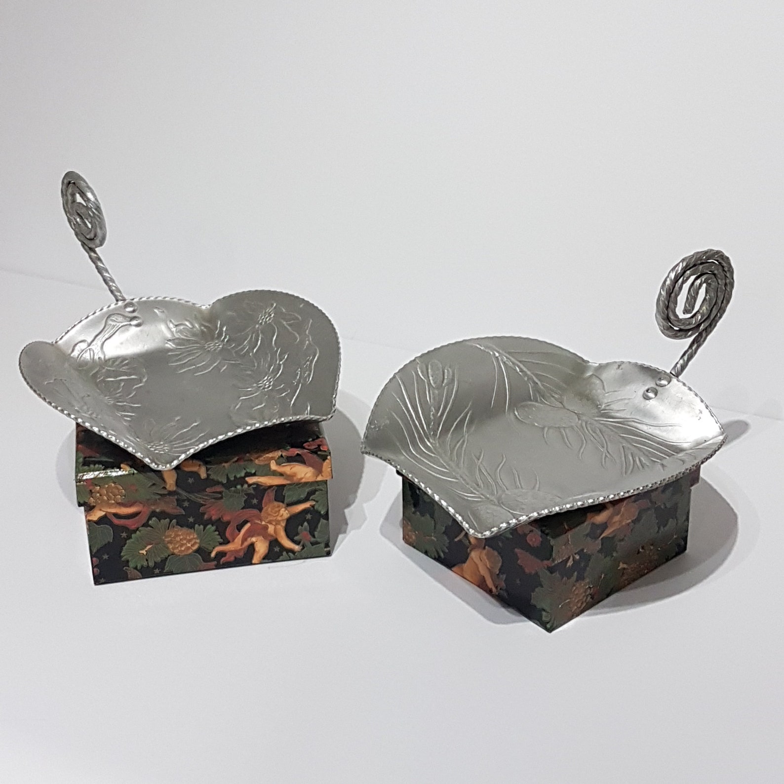 Pair of Hammercraft Aluminum Hammered Napkin Trays with Etsy