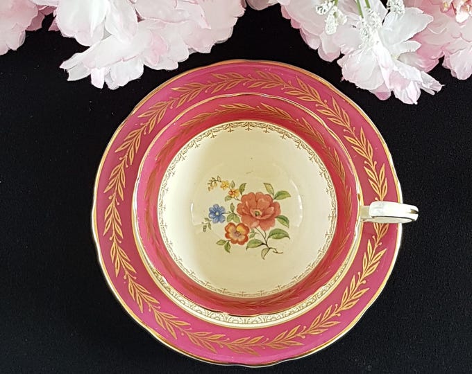 Vintage Aynsley Bone China Tea Cup and Saucer with Gift Options