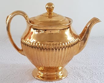 Royal Winton Grimwades GOLDEN AGE Tea Pot, Made in England, 1940s