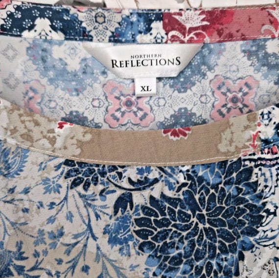 Northern Reflections Bohemian Patchwork Printed T… - image 6