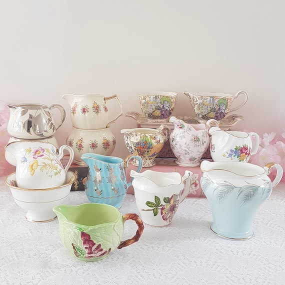Vintage English Cream Sugar Bowl Choose Your Favorite Bone China Made in England