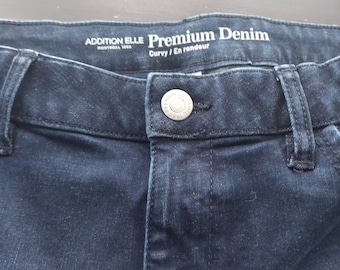 Addition Elle Curvy Size 18 Dark Blue Denim Jeans