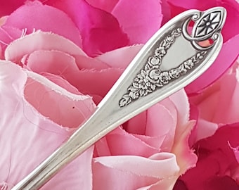 Vintage Rogers Bros XS Triple Silver Plate Teaspoon Set - 8pc Antique Victorian Era Flatware