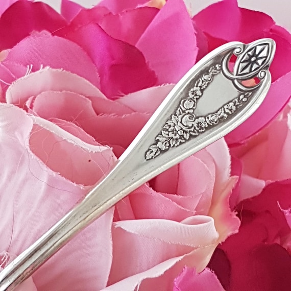 Vintage Rogers Bros XS Triple Silver Plate Teaspoon Set - 8pc Antique Victorian Era Flatware
