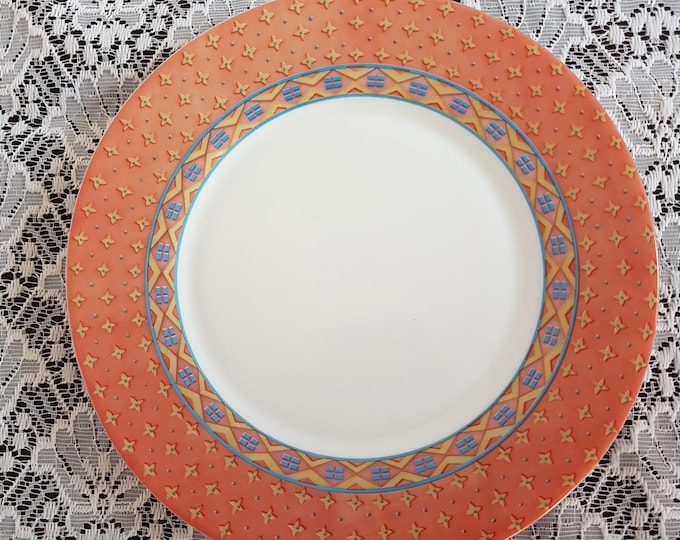 5pc Vintage French Arcopal Glass Dessert Plate Set