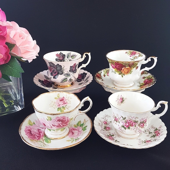 Royal Albert Tea Set - Vintage Floral Bone China Tea Cup & Saucer, England
