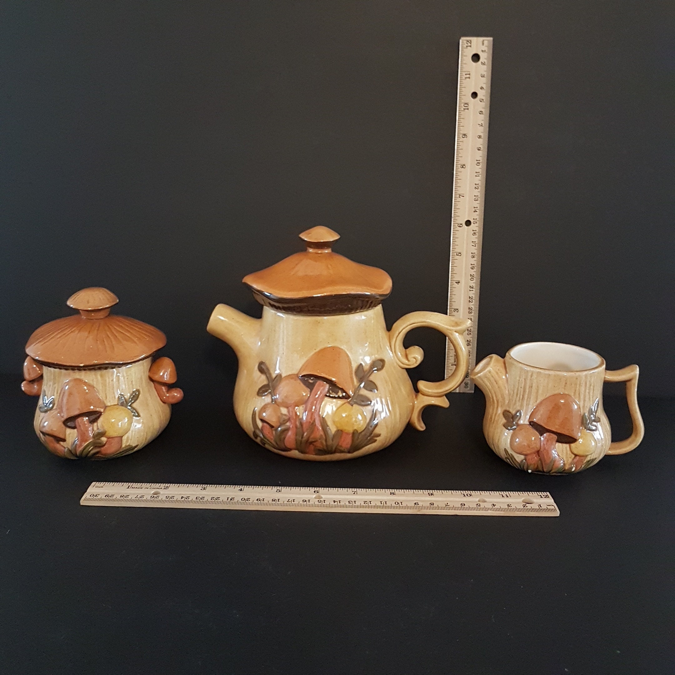 Vintage Arnel's Pottery Mushroom Creamer Pitcher or Vase from the