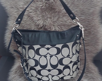 COACH Signature Hobo Shoulder Tote Handbag Zoe C1032-F14709 Designer Purse