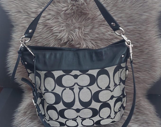 COACH Signature Hobo Shoulder Tote Handbag Zoe C1032-F14709 Designer Purse