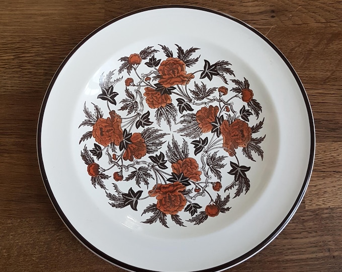 1970s Wedgwood Peony Oven to Table Side Plates Set of 4