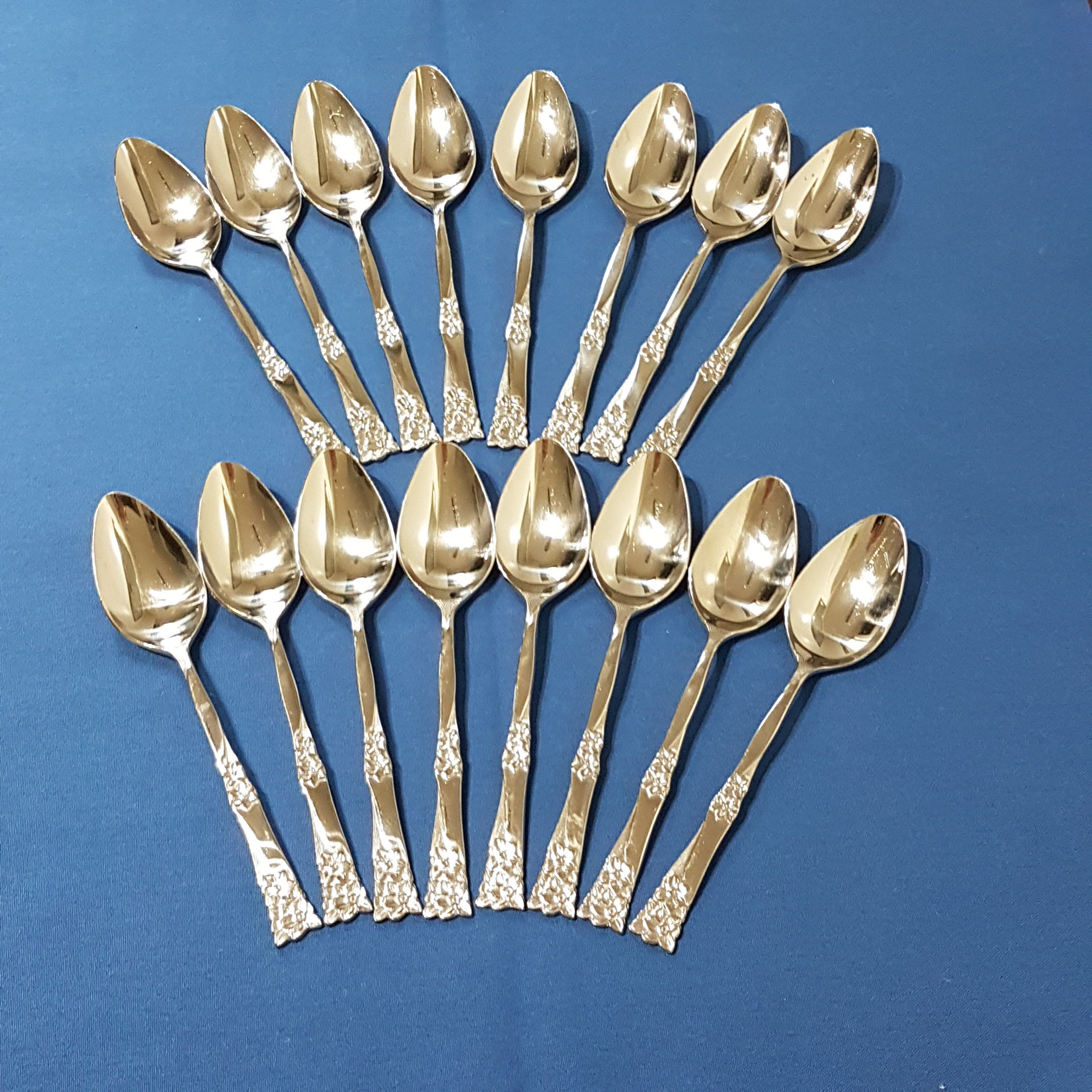 50pc Mid Century Stainless Flatware, Service for 8
