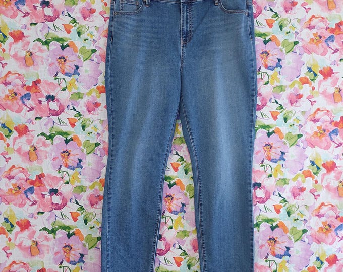 Buffalo David Bitton - Mollie 16 - High-Rise Stretch Skinny Medium Wash Denim Jeans