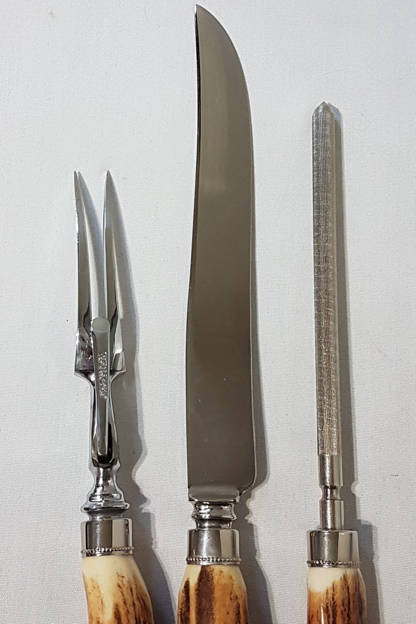 GENUINE Stag Horn Meat Carving Set