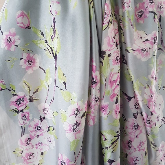 100% Silk Scarf, 70x35 inch Spring Cherry Blossom… - image 6