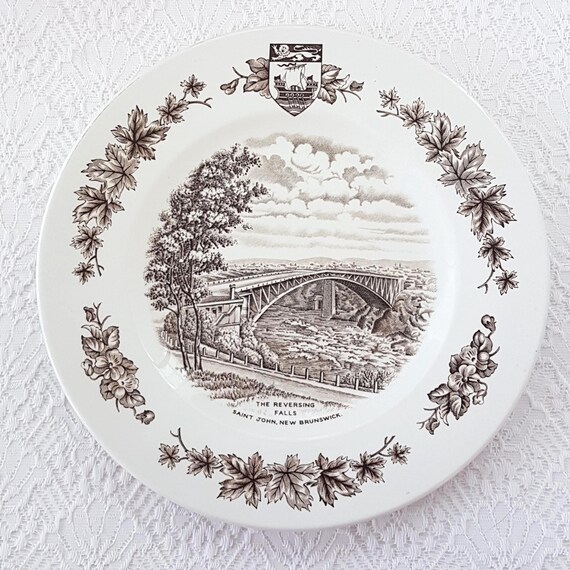 Collectors Series of Atlantic Canada 10" New Brunswick Dinner Plate Wood & Sons Staffordshire England