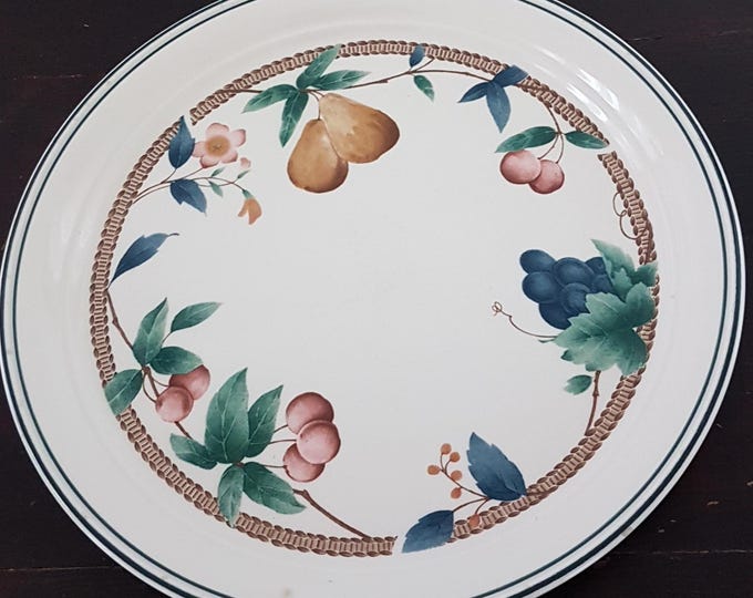2pc Noritake Natures Bounty Dinner Plate Sets, Pattern 9199, Made in Ireland by Keltcraft