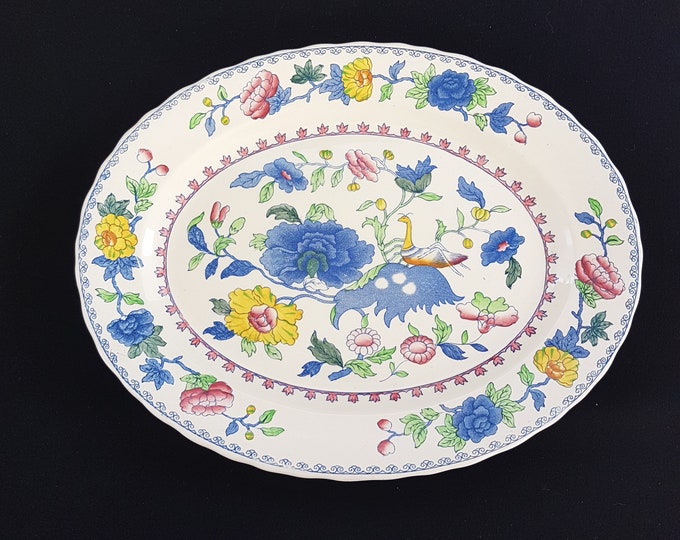 Vintage Masons Regency PLANTATION COLONIAL 13.5 inch Ironstone Platter