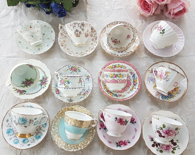 Vintage TEA CUP & SAUCER A Hummingbird Heirloom