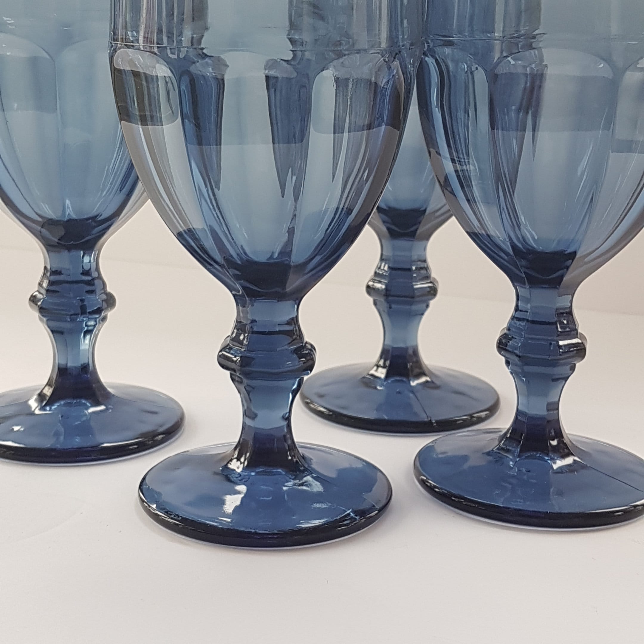 Libby Gilbraltor Dusky Blue, Iced Tea Glasses, Set of 6 – Frances