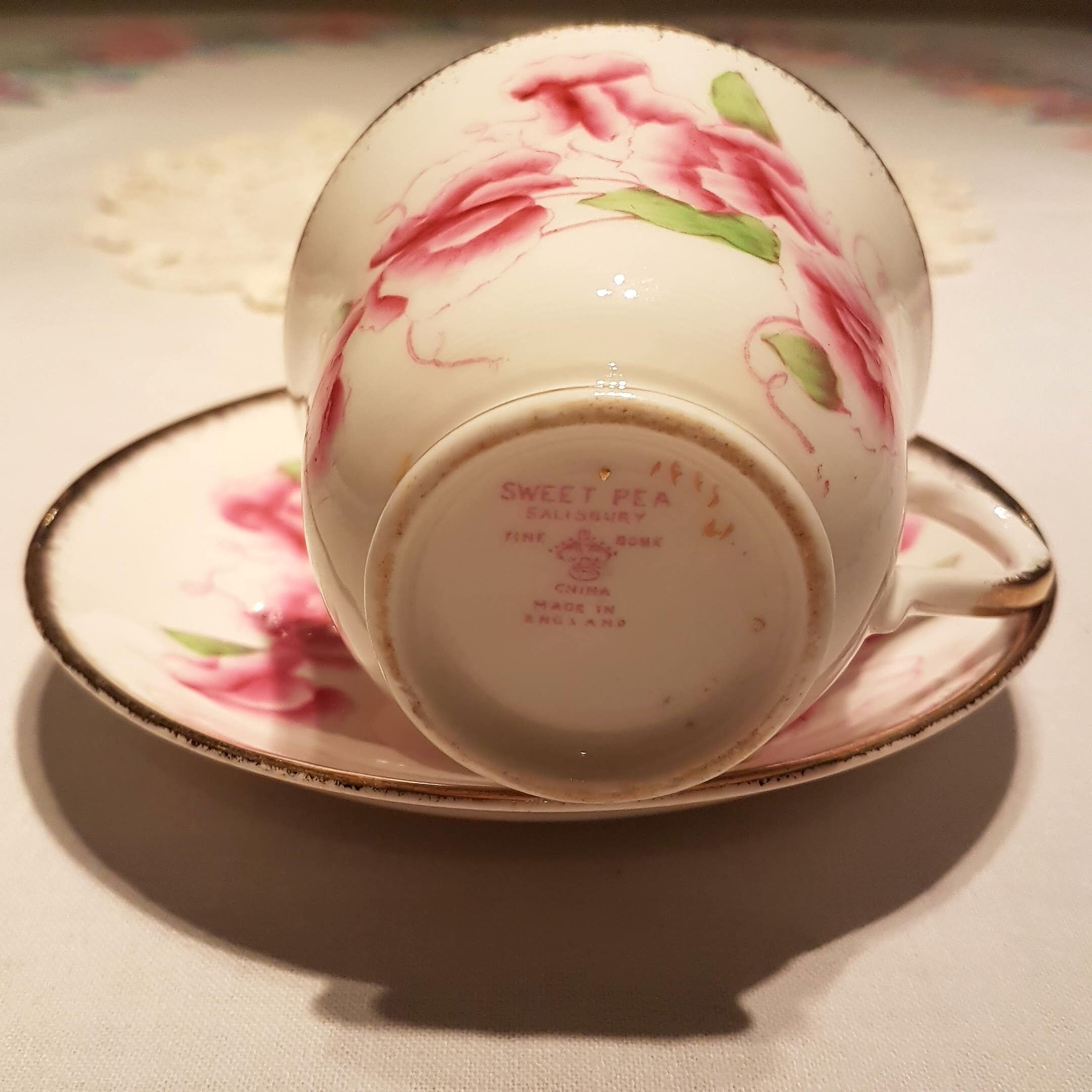 RESERVED FOR LORRI Salisbury China Co / Sweet Pea / Pattern 1883