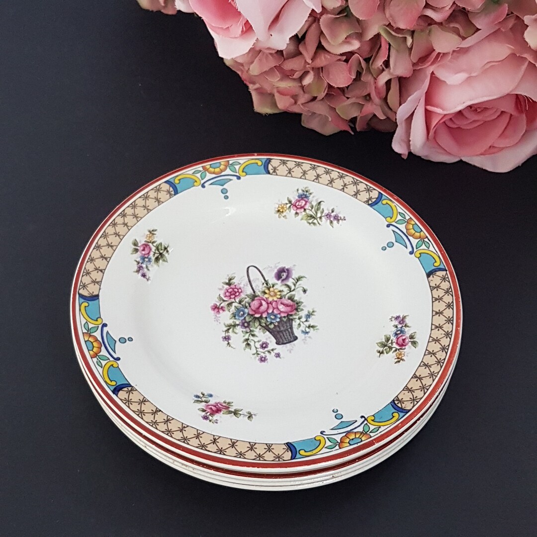 Wedgwood Co, Side Plates, HAMPTON, Imperial Porcelain, 6 Inch, Set of 4 ...