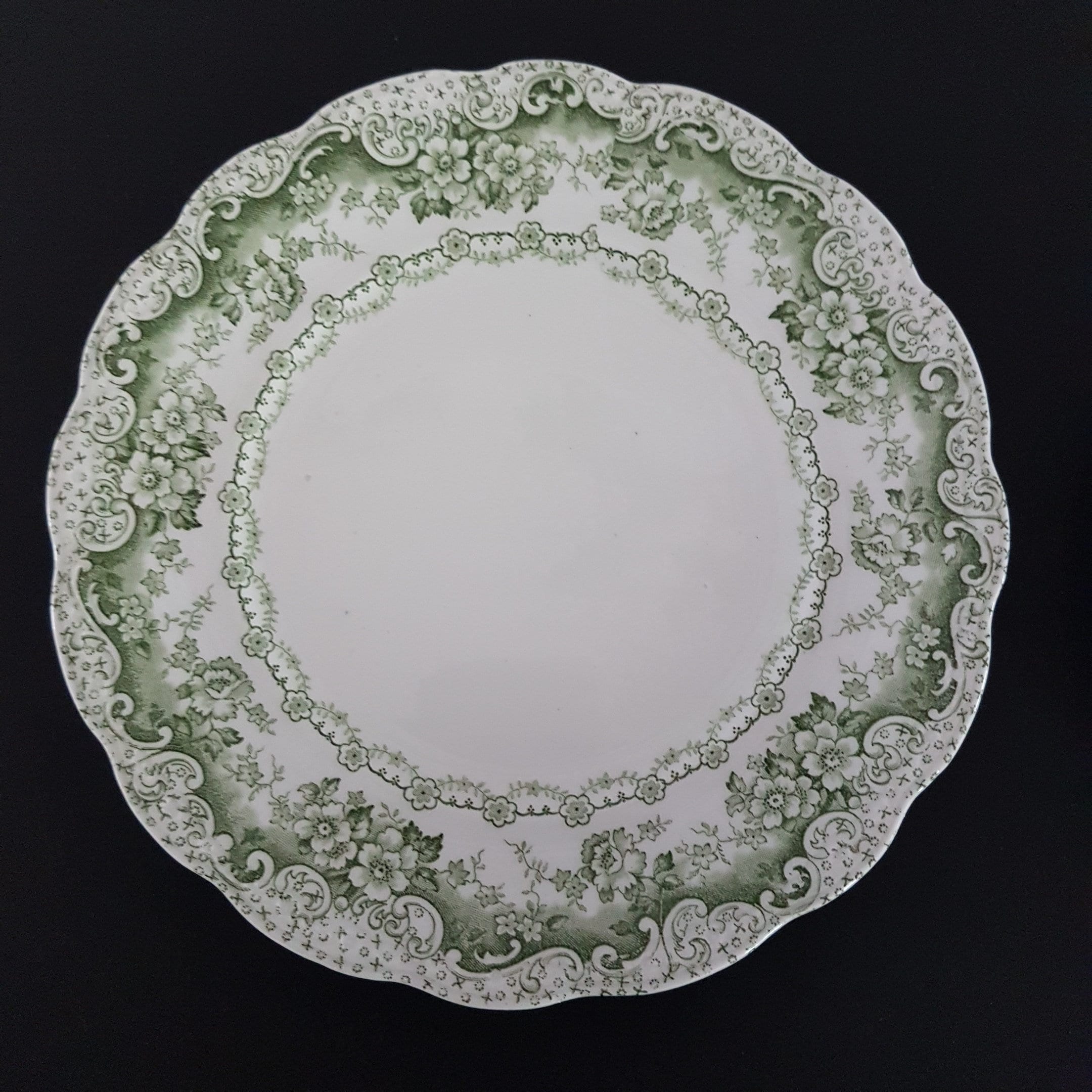 2 Salad Dessert Plates, LUCERNE, Colonial Pottery Stoke England, 8 Inch