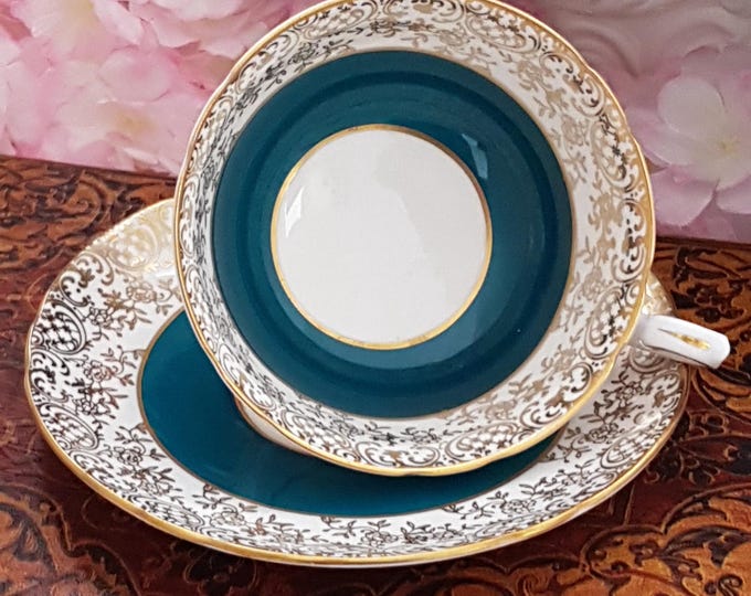 Shelley Bone China Wide Mouth Tea Cup & Saucer with Gift Options, Made in England