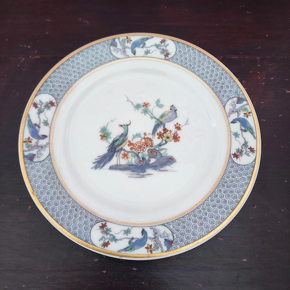 Haviland Limoges Ambazar Bird of Paradise Side or Salad Plates, France 1921
