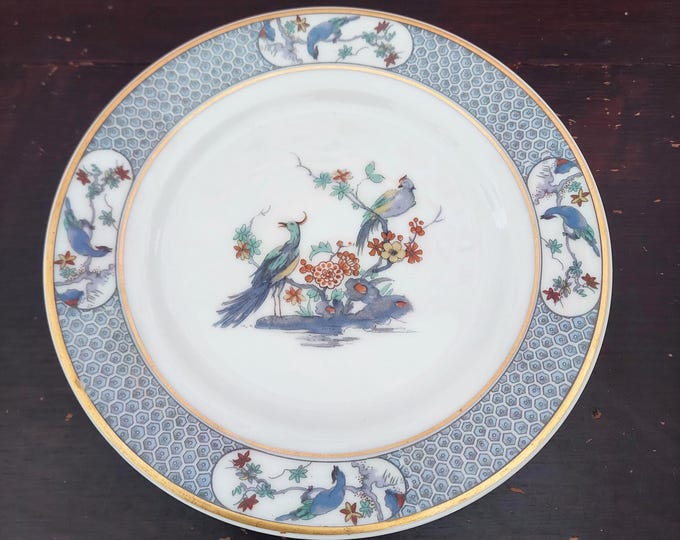 Haviland Limoges Ambazar Bird of Paradise Side or Salad Plates, France 1921