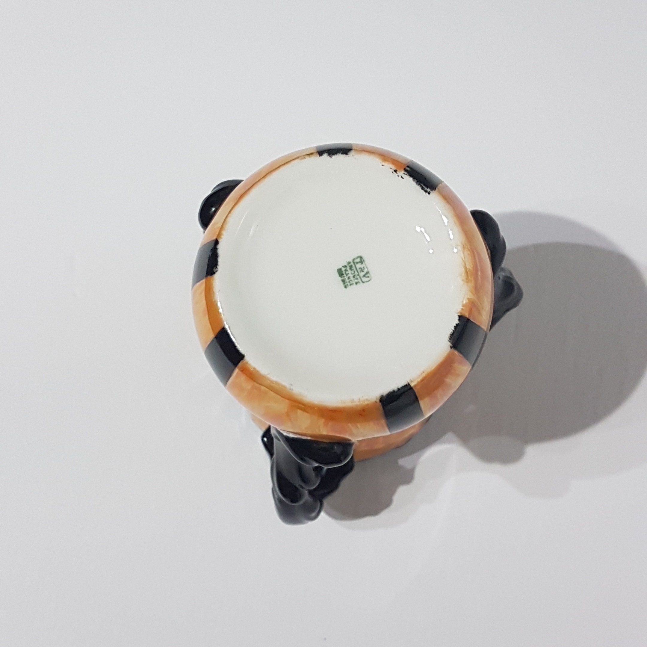 ANTIQUE Limoges Vase, T&V Vase, Orange Lusterware, 1917