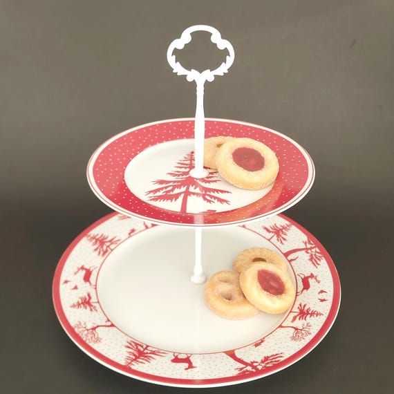 President’s Choice Christmas Cake Stand | 2-Tier Holiday Serving Tray