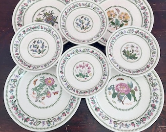 Portmeirion Botanic Garden Variations Dinner Salad Plates Floral British