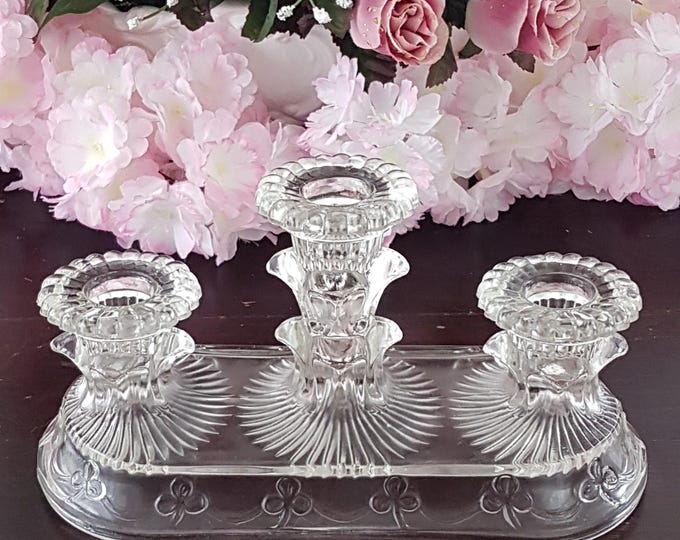 Mid Century Candle Holder for 3 Taper Candles