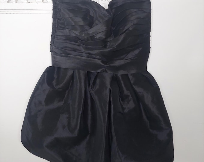 Calvin Klein Black Strapless Evening Dress Size 4
