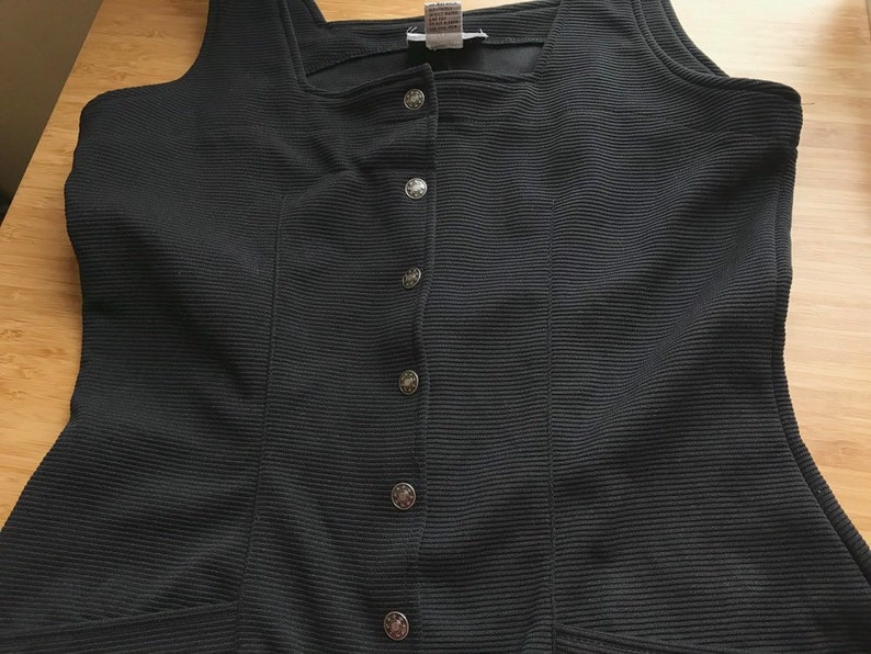 90s Energie Ribbed Black Romper Vtg Vintage 1990s