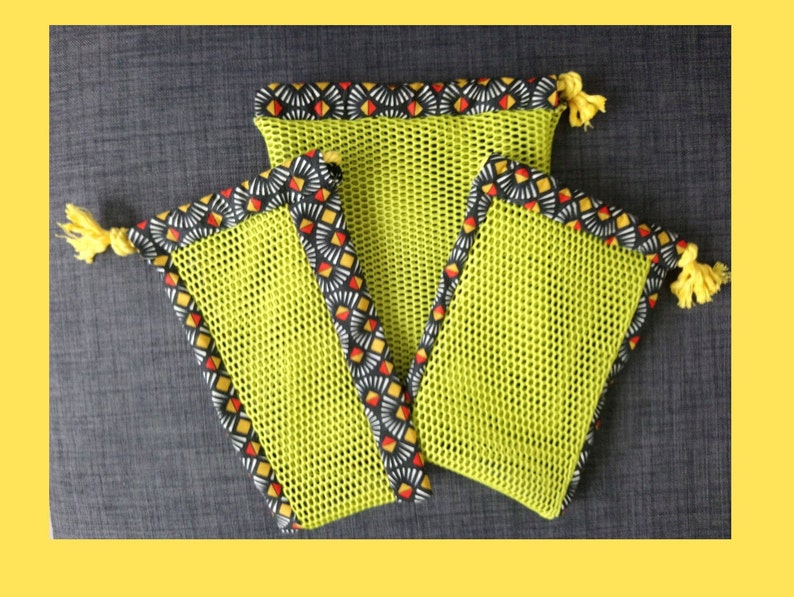 Set of 3 bags in bulk zero waste.
