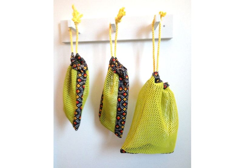 Set of 3 bags in bulk zero waste.