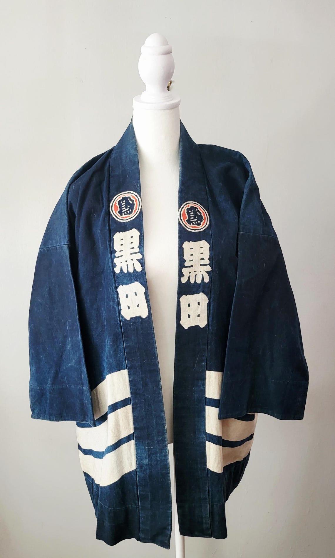 Japanese Tree Jacket Vintage Japanese Cotton Festival Jacket, Unisex, Plant Indigo Dyed ...