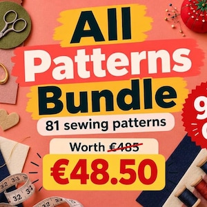 ALL Patterns Bundle. Felt Craft, 81 Doll Patterns (PDF, SVG for Cricut)