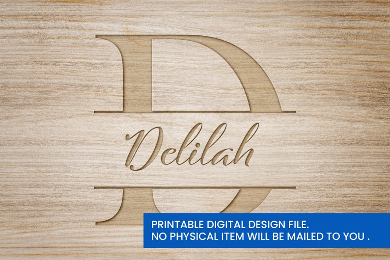 Split Monogram Alphabet Monogram Frame Alphabet Cut Cricut Etsy