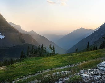 Matt Roberg Photography -Hidden Lake -Glacier National Park -Mountains -Sunset -Montana Art -Landscape Photography -Large Prints