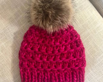 Highland Hat Knitting Pattern | Super Bulky Textured Beanie (Digital Download PDF)