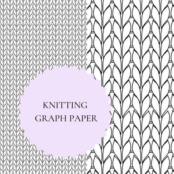 Knit stitch blank printable graph paper | blank knitting ...
