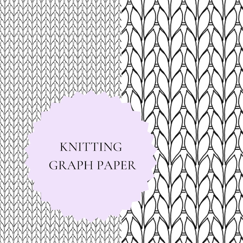 A4 Chart Pattern Knitting Stitch Graph Paper - Etsy