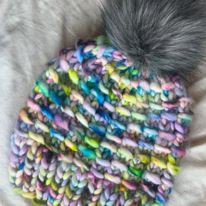 ALPINE HAT | Easy Quick Knitting Pattern for Beginners | Luxury Super Bulky Yarn Beanie Toque | Simple Knit Pattern |  Digital Download