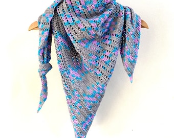 Trinity Belle Shawl - Crochet Pattern - Printable PDF - UK & US Terms