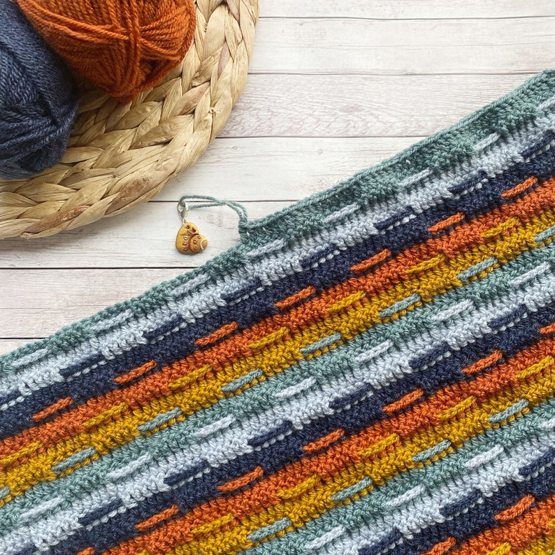 Tuscan Sunrise Crochet Blanket Crochet Pattern Baby Blanket Crochet