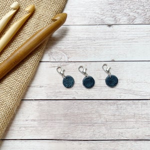 Spider Web stitch markers for crochet & knitting - set of 3 - handcrafted using fimo - seconds see description