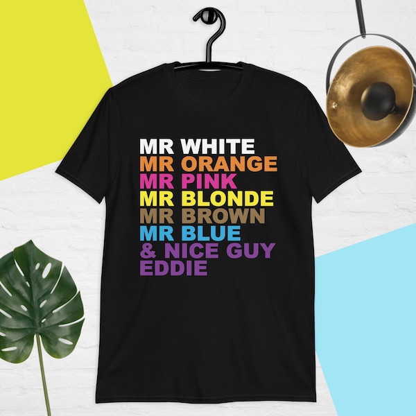 Reservoir Dogs Shirt - Quentin Tarantino Film Shirt - Reservoir Dogs Cult Movie T-Shirt - Film Fan Tees - Mr White Orange Pink Blonde Brown